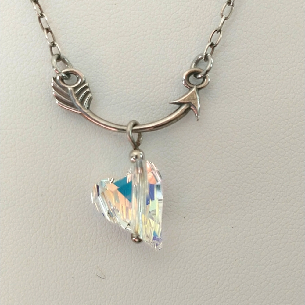 Swarovski crystal heart necklace